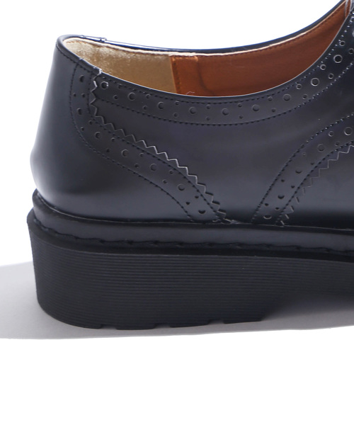 WEGO(ウィゴー)の「WEGO/ウィングチップシューズ(ドレスシューズ・メンズ・ブラック・SMALL/MEDIUM/LARGE)」の7枚目の写真