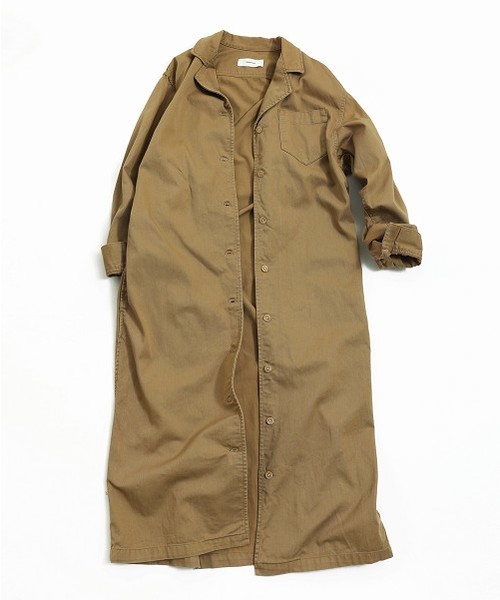 TODAYFUL(トゥデイフル)の「Vinatgeツイルコート(ステンカラーコート・レディース・ベージュ/キナリ・36inch/38inch)」の11枚目の写真