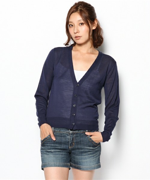 WEGO（ウィゴー）の「WEGO/カラーカーディガン（カーディガン/ボレロ・レディース・ホワイト/ブラック/ネイビー/ロイヤルブルー/イエロー/レッド・FREE）」の15枚目の写真