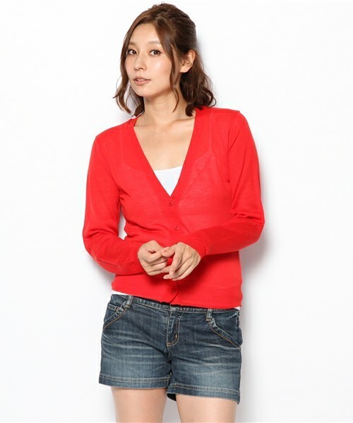 WEGO（ウィゴー）の「WEGO/カラーカーディガン（カーディガン/ボレロ・レディース・ホワイト/ブラック/ネイビー/ロイヤルブルー/イエロー/レッド・FREE）」の17枚目の写真