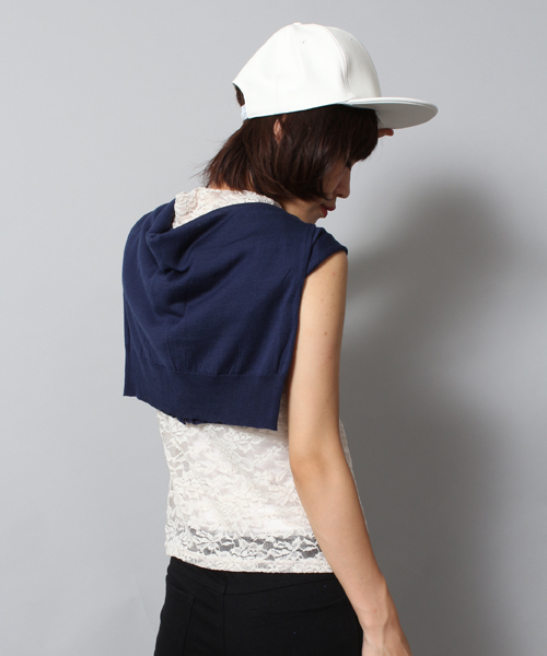 WEGO（ウィゴー）の「WEGO/カラーカーディガン（カーディガン/ボレロ・レディース・ホワイト/ブラック/ネイビー/ロイヤルブルー/イエロー/レッド・FREE）」の18枚目の写真