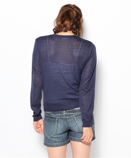 WEGO（ウィゴー）の「WEGO/カラーカーディガン（カーディガン/ボレロ・レディース・ホワイト/ブラック/ネイビー/ロイヤルブルー/イエロー/レッド・FREE）」の8枚目の写真