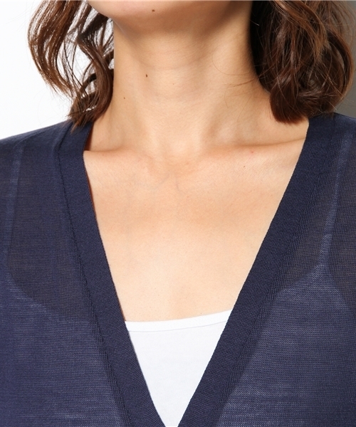 WEGO（ウィゴー）の「WEGO/カラーカーディガン（カーディガン/ボレロ・レディース・ホワイト/ブラック/ネイビー/ロイヤルブルー/イエロー/レッド・FREE）」の10枚目の写真