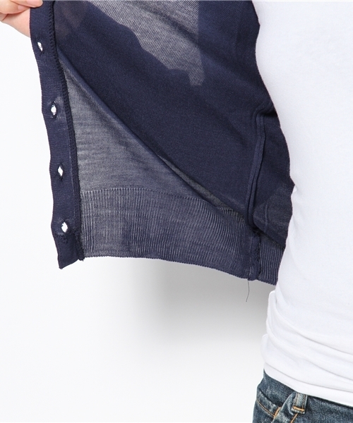 WEGO（ウィゴー）の「WEGO/カラーカーディガン（カーディガン/ボレロ・レディース・ホワイト/ブラック/ネイビー/ロイヤルブルー/イエロー/レッド・FREE）」の12枚目の写真