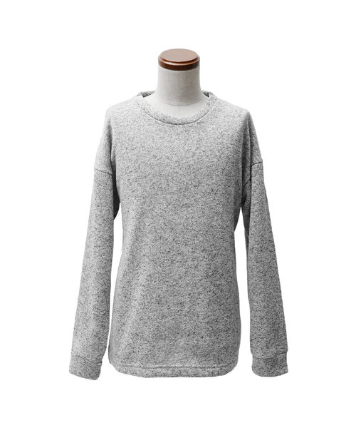 MinoriTY(マイノリティ)の「ニットフリースオーバーサイズトレーナー(スウェット・メンズ・ブラック/ネイビー/グレー/カモフラージュ/チェック・M/L)」の12枚目の写真