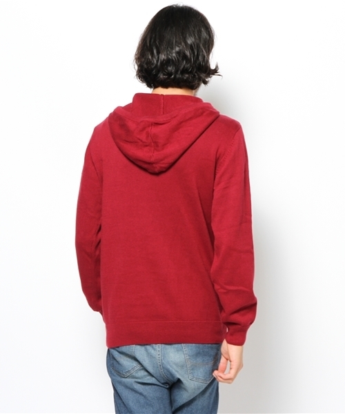 adidas Originals（アディダスオリジナルス）の「アディダス オリジナルス ニット トレフォイル フーディ パーカ adidas Originals KNIT TREFOIL（パーカー・メンズ・グレー/バーガンディー/グリーン/ネイビー・LARGE/X-LARGE/MEDIUM）」の7枚目の写真