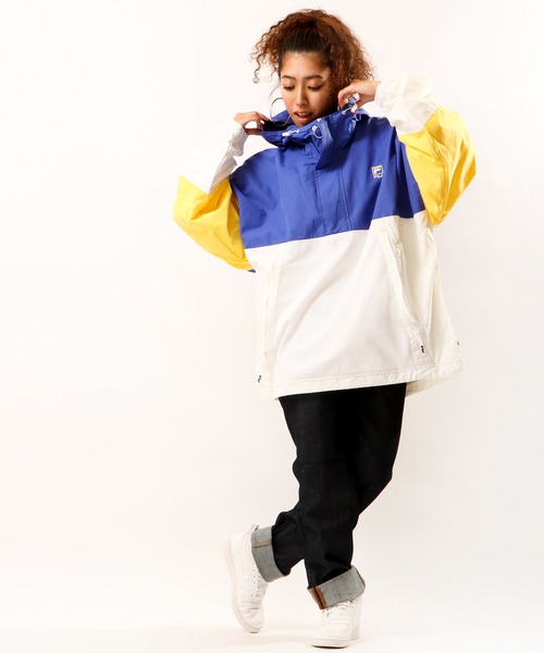 FILA HERITAGE(フィラヘリテージ)の「【FILA heritage】フード付き切裏地メッシュ撥水アノラック(ナイロンジャケット・メンズ・ブルー/ネイビー/レッド・XXL/L/M/XL/S)」の22枚目の写真