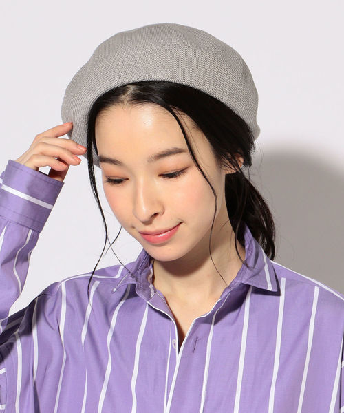SHIPS（シップス）の「コットンベレー帽 19SS（ハンチング/ベレー帽・レディース・ライトグレー/ブラック/ベージュ・ONE SIZE）」の14枚目の写真