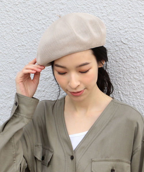 SHIPS（シップス）の「コットンベレー帽 19SS（ハンチング/ベレー帽・レディース・ライトグレー/ブラック/ベージュ・ONE SIZE）」の13枚目の写真