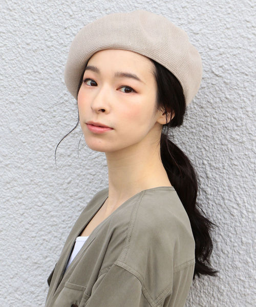 SHIPS（シップス）の「コットンベレー帽 19SS（ハンチング/ベレー帽・レディース・ライトグレー/ブラック/ベージュ・ONE SIZE）」の12枚目の写真