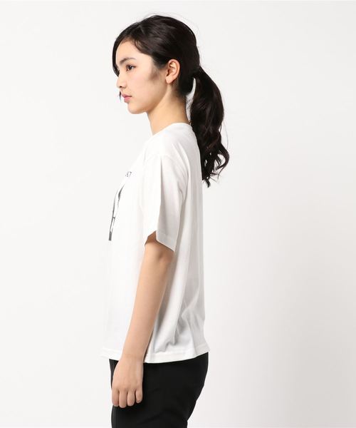 GeeRA(ジーラ)の「ゆるシルエットデザインTシャツ(Tシャツ/カットソー・レディース・ホワイト/ブラック/ホワイト系その他/ブラック系その他・SMALL/X-LARGE/MEDIUM/LARGE)」の6枚目の写真