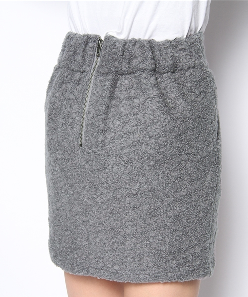 CIAOPANIC（チャオパニック）の「【Ciaopanic】モコモコSK（スカート・レディース・ライトグレー/ベージュ・FREE）」の6枚目の写真