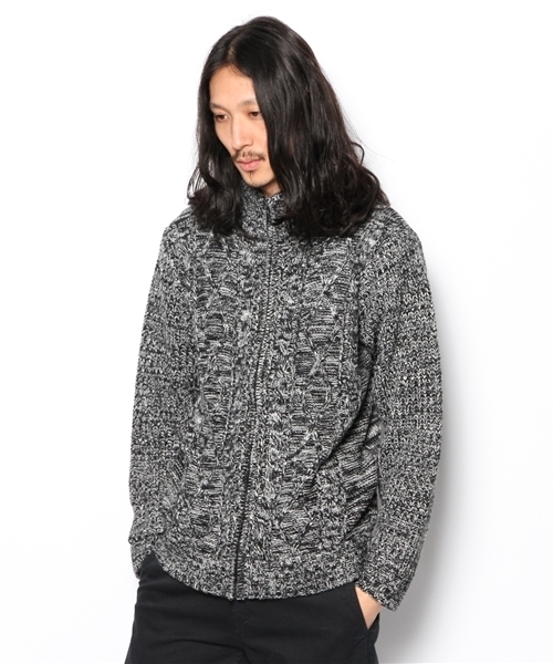 VENCEEXCHANGE（ヴァンスエクスチェンジ）の「ZIPツキケーブルMIXスタンドブルソ（その他アウター・メンズ・ブラック/ブルー・SMALL/MEDIUM/LARGE）」の2枚目の写真