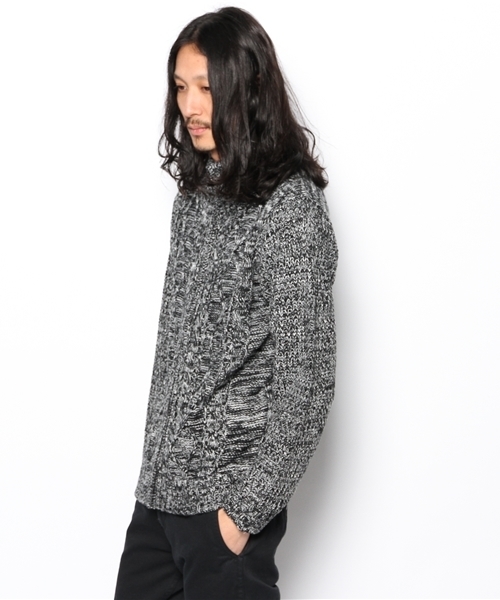 VENCEEXCHANGE（ヴァンスエクスチェンジ）の「ZIPツキケーブルMIXスタンドブルソ（その他アウター・メンズ・ブラック/ブルー・SMALL/MEDIUM/LARGE）」の4枚目の写真