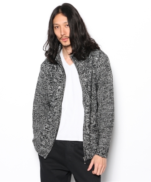 VENCEEXCHANGE（ヴァンスエクスチェンジ）の「ZIPツキケーブルMIXスタンドブルソ（その他アウター・メンズ・ブラック/ブルー・SMALL/MEDIUM/LARGE）」の6枚目の写真