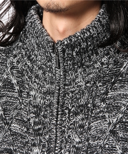 VENCEEXCHANGE（ヴァンスエクスチェンジ）の「ZIPツキケーブルMIXスタンドブルソ（その他アウター・メンズ・ブラック/ブルー・SMALL/MEDIUM/LARGE）」の7枚目の写真