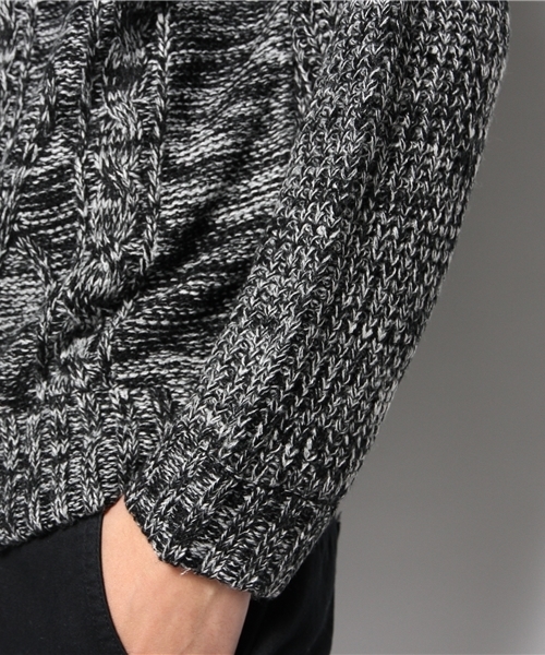 VENCEEXCHANGE（ヴァンスエクスチェンジ）の「ZIPツキケーブルMIXスタンドブルソ（その他アウター・メンズ・ブラック/ブルー・SMALL/MEDIUM/LARGE）」の8枚目の写真