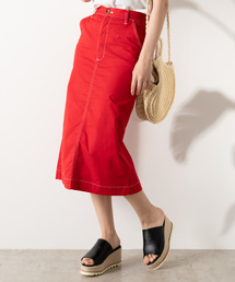 WEGO | WEGO/ステッチAラインミドルスカート(スカート)