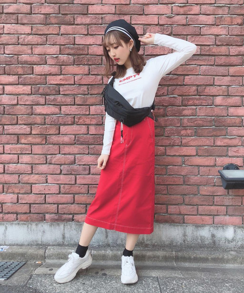 セール】WEGO/ステッチAラインミドルスカート（スカート）｜WEGO