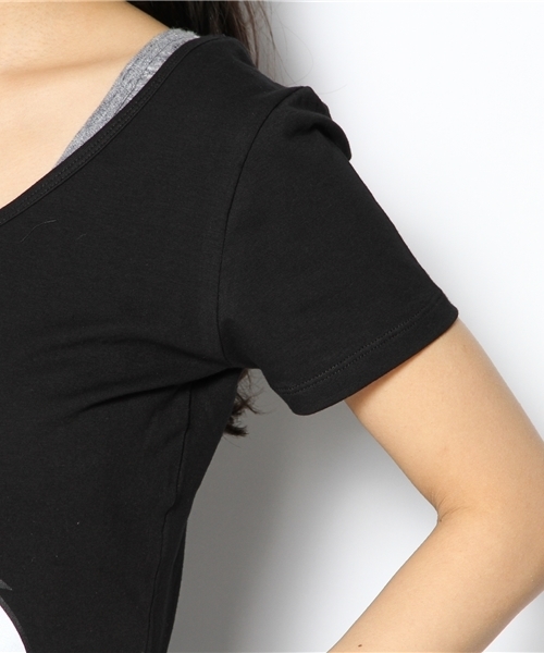 WEGO（ウィゴー）の「WEGO/Looney　TunesプリントTシャツ（Tシャツ/カットソー・レディース・杢グレー/イエロー/ブラック・FREE）」の4枚目の写真