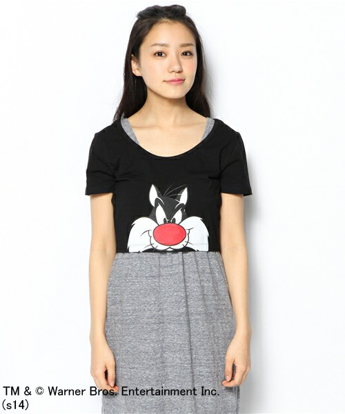 WEGO（ウィゴー）の「WEGO/Looney　TunesプリントTシャツ（Tシャツ/カットソー・レディース・杢グレー/イエロー/ブラック・FREE）」の15枚目の写真