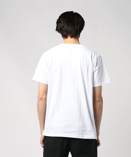 ELEMENT(エレメント)の「半袖Tシャツ ELEMENT LOGO BLOCK AJ021-206(Tシャツ/カットソー・メンズ・ホワイト/ブラック・M/L/XL)」の4枚目の写真