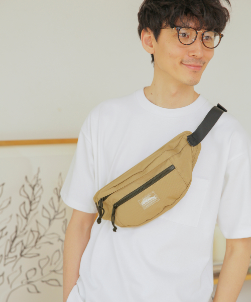 GLOBAL WORK（グローバルワーク）の「ウェストバッグL SS/835705（ボディバッグ/ウエストポーチ・メンズ・ホワイト/ブラック/ベージュ/オレンジ/グリーン/その他/ライトイエロー/ネイビー/レッド・FREE）」の4枚目の写真