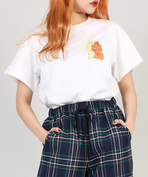 PUNYUS（プニュズ）の「ビキニTシャツ（Tシャツ/カットソー・レディース・サックスブルー/オレンジ・1/2/4/3）」の5枚目の写真