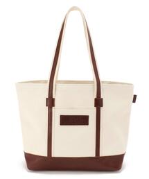 SNOOPY LEATHER COLLECTION/スヌーピーレザーコレクション/レザー×キャンバス トートバッグ L