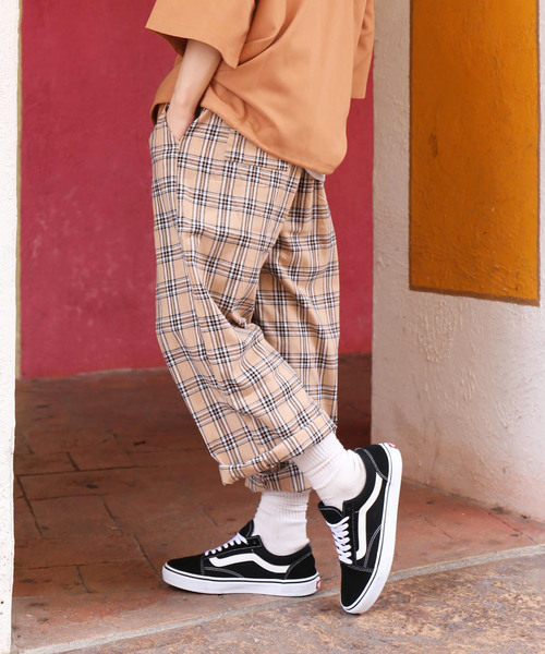 revertical(リバーティカル)の「チェックパンツ リラックスパンツ(その他パンツ・メンズ・ネイビー/グレー/ベージュ・LARGE/MEDIUM)」の1枚目の写真