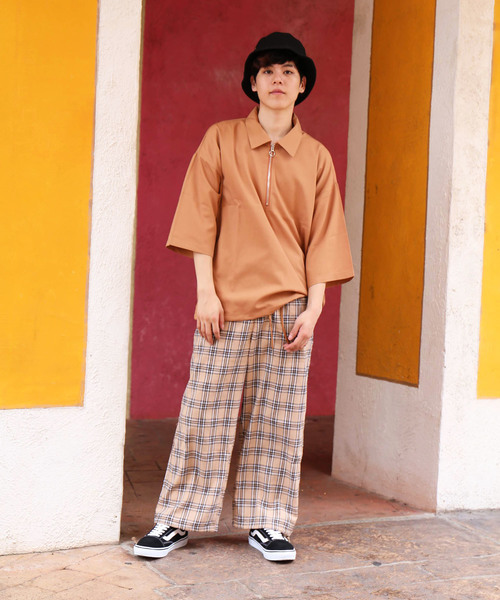 revertical(リバーティカル)の「チェックパンツ リラックスパンツ(その他パンツ・メンズ・ネイビー/グレー/ベージュ・LARGE/MEDIUM)」の4枚目の写真