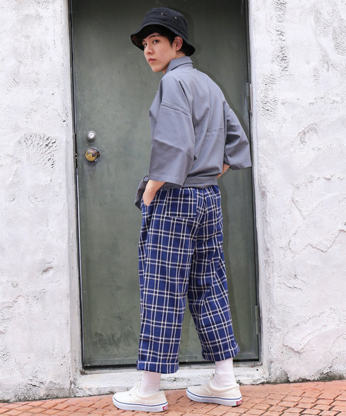 revertical(リバーティカル)の「チェックパンツ リラックスパンツ(その他パンツ・メンズ・ネイビー/グレー/ベージュ・LARGE/MEDIUM)」の12枚目の写真