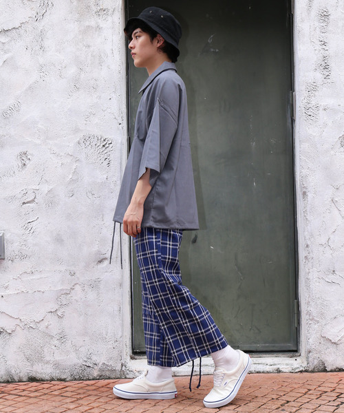 revertical(リバーティカル)の「チェックパンツ リラックスパンツ(その他パンツ・メンズ・ネイビー/グレー/ベージュ・LARGE/MEDIUM)」の13枚目の写真
