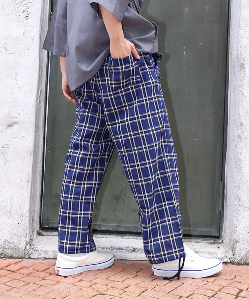 revertical(リバーティカル)の「チェックパンツ リラックスパンツ(その他パンツ・メンズ・ネイビー/グレー/ベージュ・LARGE/MEDIUM)」の16枚目の写真