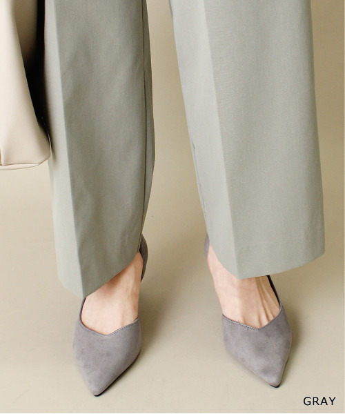 RANDA（ランダ）の「ストレスフリー/サイドオープンポインテッドトゥパンプス（パンプス・レディース・ブラック/グレー/カーキ/その他/ブラウン/グレイッシュベージュ・23/24/25/25.5/22.5/24.5/23.5/22）」の3枚目の写真