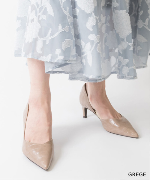 RANDA（ランダ）の「ストレスフリー/サイドオープンポインテッドトゥパンプス（パンプス・レディース・ブラック/グレー/カーキ/その他/ブラウン/グレイッシュベージュ・23/24/25/25.5/22.5/24.5/23.5/22）」の5枚目の写真