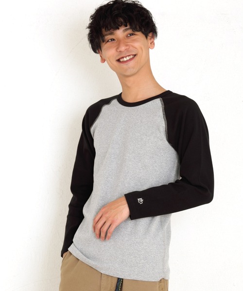 KRIFF MAYER（クリフメイヤー）の「スーパーヘビーリップルロンTEE（Tシャツ/カットソー・メンズ・ブラック/ネイビー/グレー/ナチュラル/ホワイト×ネイビー/チャコールグレー×ブラック・SMALL/MEDIUM/LARGE/X-LARGE）」の5枚目の写真