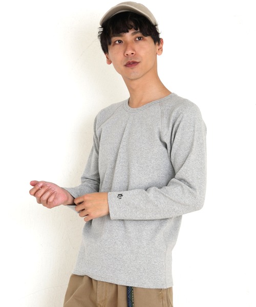 KRIFF MAYER（クリフメイヤー）の「スーパーヘビーリップルロンTEE（Tシャツ/カットソー・メンズ・ブラック/ネイビー/グレー/ナチュラル/ホワイト×ネイビー/チャコールグレー×ブラック・SMALL/MEDIUM/LARGE/X-LARGE）」の17枚目の写真