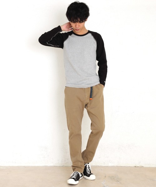 KRIFF MAYER（クリフメイヤー）の「スーパーヘビーリップルロンTEE（Tシャツ/カットソー・メンズ・ブラック/ネイビー/グレー/ナチュラル/ホワイト×ネイビー/チャコールグレー×ブラック・SMALL/MEDIUM/LARGE/X-LARGE）」の19枚目の写真