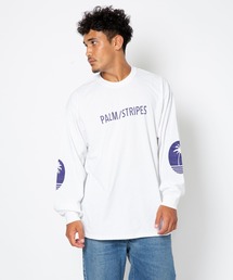 【Safari掲載】LOGO L/S TEE by PALM/STRIPES