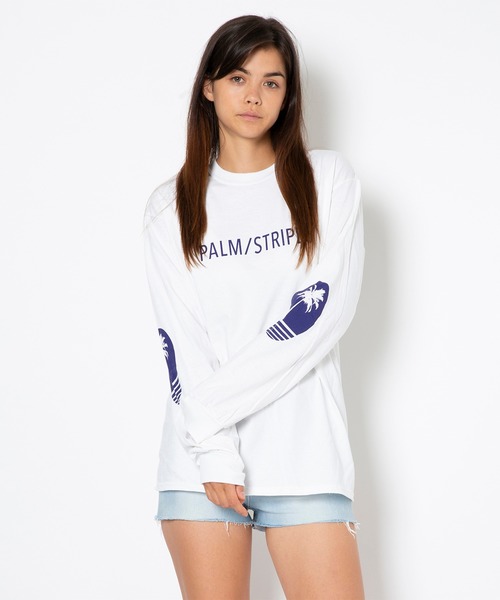 Revo.(レボ)の「【Safari掲載】LOGO L/S TEE by PALM/STRIPES(Tシャツ/カットソー・メンズ・ブラック/ピンク/グレー/ホワイト・M/L/S/XL)」の11枚目の写真