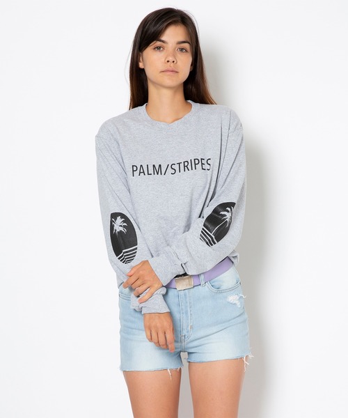 Revo.(レボ)の「【Safari掲載】LOGO L/S TEE by PALM/STRIPES(Tシャツ/カットソー・メンズ・ブラック/ピンク/グレー/ホワイト・M/L/S/XL)」の7枚目の写真