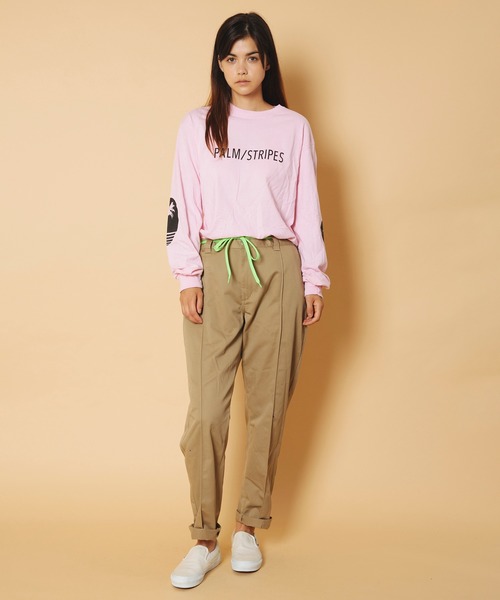 Revo.(レボ)の「【Safari掲載】LOGO L/S TEE by PALM/STRIPES(Tシャツ/カットソー・メンズ・ブラック/ピンク/グレー/ホワイト・M/L/S/XL)」の19枚目の写真