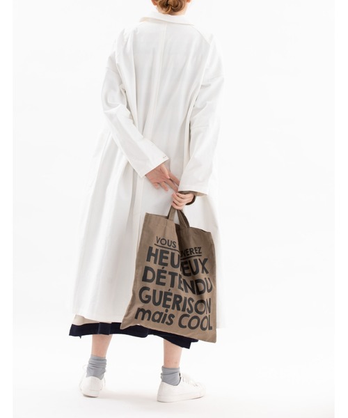 nop de nod（ノップドゥノッド）の「マルシェバッグ (Laukku fold)（トートバッグ・レディース・グレー/モカ/クリアレッド/スミクロ/ネイビー/カーキ・8/3）」の20枚目の写真