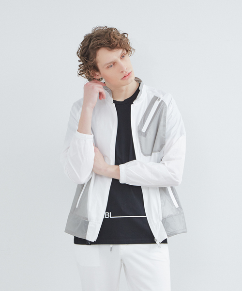 5351 POUR LES HOMMES(ゴーサンゴーイチプールオム)の「スタンドコンビネーションブルゾン(ブルゾン・メンズ・ブラック/ホワイト・44/46/48/50)」の2枚目の写真
