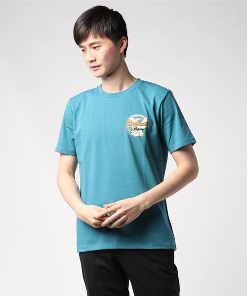 OUTDOOR PRODUCTS APPAREL(アウトドアプロダクツアパレル)の「ドライ機能付き グラフィックプリントT 速乾性(Tシャツ/カットソー・メンズ・ブラウン/アイボリー/ベージュ/ホワイト系その他/エメラルド/ホワイト/ネイビー/ブラック/オレンジ/チャコールグレー・MEDIUM/LARGE/X-LARGE/SMALL)」の8枚目の写真