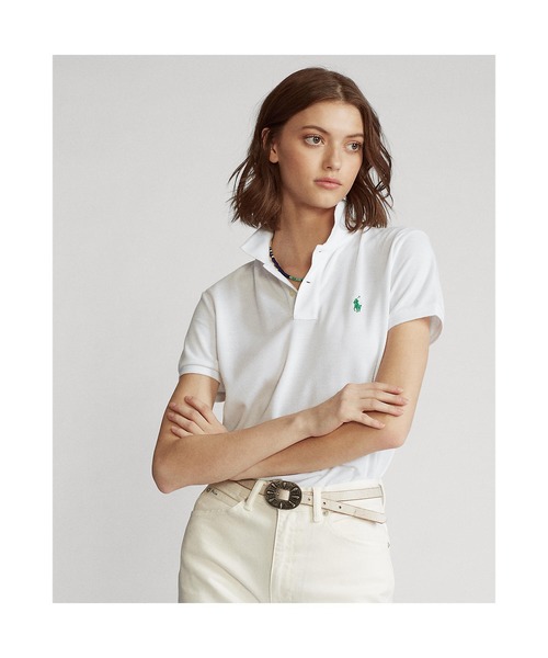 POLO RALPH LAUREN(ポロ ラルフ ローレン)の「アース ポロシャツ(ポロシャツ・レディース・ホワイト・SMALL/MEDIUM/LARGE/X-LARGE/X-SMALL)」の4枚目の写真