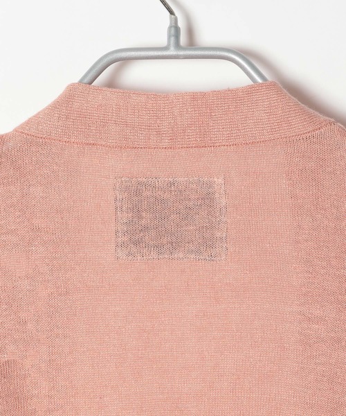 BAYFLOW（ベイフロー）の「リネンラップカーディガン（カーディガン/ボレロ・メンズ・ピンク/ライトグリーン/ネイビー/ベージュ・LARGE/MEDIUM）」の19枚目の写真