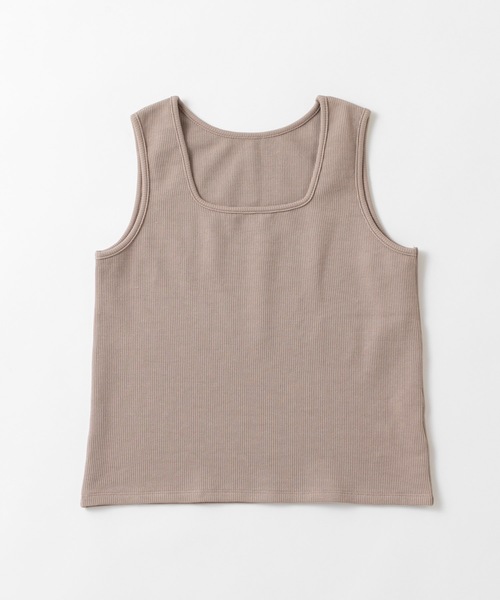 mystic（ミスティック）の「ワッフルスクエアタンクトップ（タンクトップ・レディース・アイボリー/ブラック/モカ/オレンジ・FREE）」の13枚目の写真