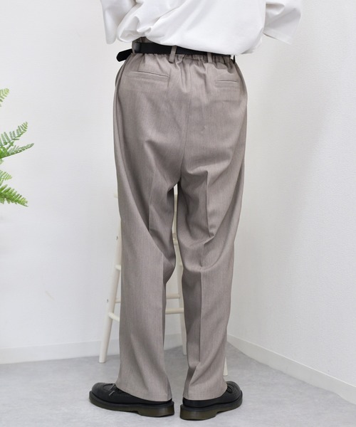 kutir(クティール)の「センタープレスパンツ セットアップ着用可能(スラックス・メンズ・ライトブルー/パープル/ライトベージュ/レンガ・SMALL/MEDIUM/LARGE)」の18枚目の写真